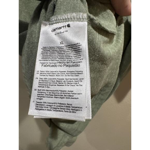 Carhartt Men's Loose Fit Heavyweight Short-Sleeve Pocket T-Shirt green size xl - Picture 4 of 4